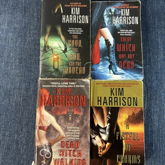 KIM HARRISON LOT OF 4 Paperbacks Rachel Morgan Paranormal Mystery Romance - Picture 1 of 15